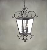 Thumbnail image for Corbett Lighting 4597-F Country Rust Wrought Iron Energy Star Outdoor Pendant from the Vineyard Hil