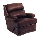 Distinction Leather 444-33 Hi-Back Pub Swivel Leather Rocker Recliner