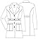 Adar Universal Stretch Lab Coat for Women - 36