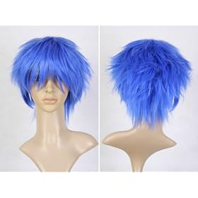 Cosplayland C836 - Vocaloid Kaito Short Hair Blue Layered Party Theater Cosplay Wig