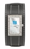 New York Giants Women's Black Leather Starlette Watch