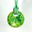 Murano Glass Pendant Jewelry - Mila Green/Gold Style