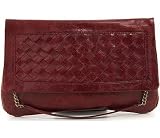 Woven Melie Bianco Convertible Clutch - Red Wine or Grey