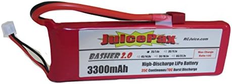 Basher 2.0 3300mah 2S 7.4V 35/70C LiPo Battery With T-Plug (Deans Style)