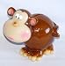 Bobble Head Monkey Piggy Bank - Funny