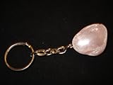 1 Rose Quartz (B) Ema Egg Window Quartz Keychain Key Chain 100% Natural Healing Crystals Gemstone Stones