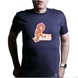 KICKIN IT OLD SCHOOL T-Shirt - 100% Fine Jersey Combed Cotton Unisex T-Shirt - Sweat Shop Free (Large, Navy)