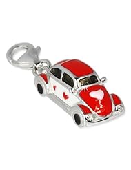 SilberDream Charm car, 925 Sterling Silver Charms Pendant with Lobster Clasp for Charms Bracelet, Necklace or Earring FC642