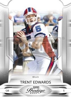 2009 Playoff Prestige #10 Trent Edwards - Buffalo Bills (Football Cards)