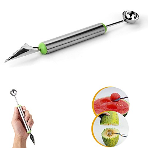 Engive stainless steel melon slicer with melon baller (…