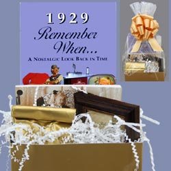 1929 Golden Years Gift Package - Commemorative 80th Birthday Gift Basket
