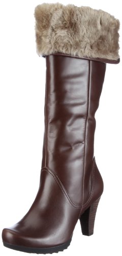 Clarks Lana Concert 203474834, Damen Stiefel, Braun (Ebony Leather), EU 40 (UK 6.5)