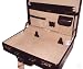 Bugatti Burgundy Leather Attache Case 5" Exp. 6"