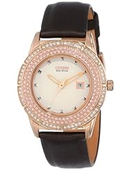 Citizen Womens FE1113-03A Drive From Citizen Eco-Drive TTG Analog Display Japanese Quartz Brown Watch