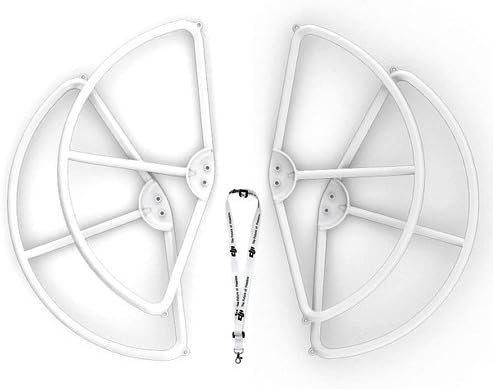 Phshion 2 Pairs Prop Protector for DJI Phantom 3 Quadcopter with Free Remote Controller Strap(White)