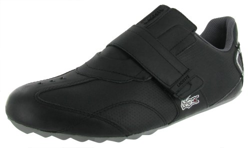 LACOSTE Swerve Leather Velcro Strap Sneakers Mens Shoes