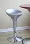 Set of 2 Juno Bar Stools - Silver (Silver) (24"H x 20"W x 17"D)
