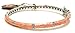 Lauren G Adams Rhodium Plated Stackable Coral Enamel And CZ Stations Bangle Bracelet