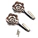 2pcs Vintage Rose Curtain Tieback Tassel Hooks Door Wall Hook Antique Copper