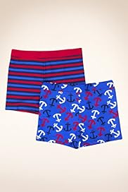 2 Pack - Stripe & Anchor Swim Shorts