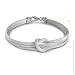 Jewelry : MILLE LUCCI: *ITALIAN LOVE KNOT 8" STERLING SILVER BRACELET*