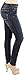 Eunina Women's Plus Size Stretch Skinny Denim Vintage Dark Blue