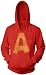 Alvin and the Chipmunks Alvin A Distressed Red Hoodie Sweatshirt