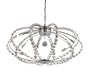 ELK Lighting Elliptical 10-Light Chandelier In Plated Chrome Finish
