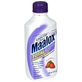 Maalox Upset Stomach Reliever/antidiarrheal Maximum Strength, Strawberry Flavored Liquid 12 fl oz