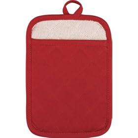 Gourmet Classics Solid Pot Mitt, RedGourmet Classics Solid Pot Mitt