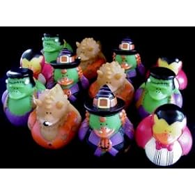One Dozen (12) Halloween Costume Rubber Ducky Party Favors by