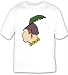 T-shirt with man, chain, Asia, Malaysia, feather, face, ornament