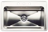 Blanco 501-118-8 Blancomagnum Single Bowl Drop-In Kitchen Sink, Satin