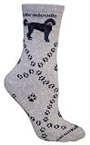 41o%2Bne3ZR6L. SL160  Labradoodle Gray Cotton Dog Novelty Socks for Adults 9 11