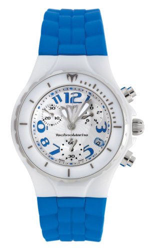 TechnoMarine Technodiamond Chrono Ceramic watch with Ceramic bezel - Blue strap