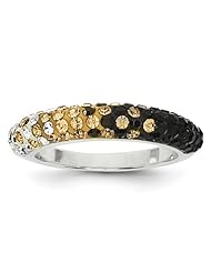 Sterling Silver Swarovski Elements Columbia Spirit Domed Ring