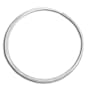 Sterling Silver 15-Strand Necklace with Slide-Clasp, 16"