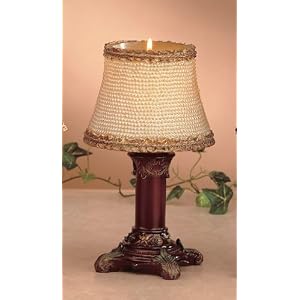 Wholesale Candles- CANDLE LAMP, BEADED PEARL 9 Tall (12-PIECE CASE PACK) by Mangomoonwholesale