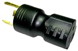 Conntek 30126 Twist Lock Adapter 30 Amp 125 Volt Twist Lock Male Plug To 15/20 Amp SB Female Connector
