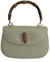 Gucci Beige Leather Bamboo Handbag