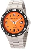 Swiss Military Calibre Men's 06-5R1-04-079 Racer Orange Dial Steel Bracelet Watch