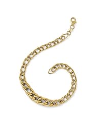 14k Yellow gold Leslies Polished Fancy Link Bracelet