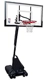 Spalding 60in. Acrylic Portable Basketball System with Screw Jack Lift System 74467