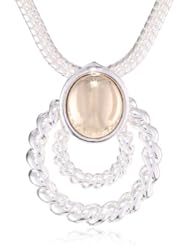 Napier "Metal Duo" Two-Tone Pendant Necklace, 16"+3" Extender