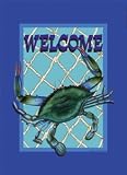 Crab Net---mini Flag, 12in X 18in