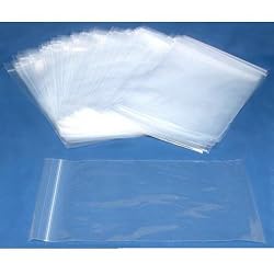 100 Poly Bag Zipper Resealable Plastic Shipping Bags 6" x 9"