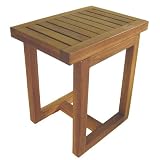 Solid Teak Shower Bath Spa Stool