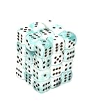 ChessexGemini 12mm d6 Teal-White/Black Dice Block (36)