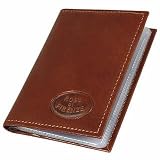 Robe di Firenze Brown Calf Leather Book Card Holder