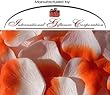 1000 Silk Rose Petals Wedding Favors - Two Tone - White/Orange